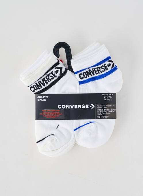 Chaussettes blanc CONVERSE enfant