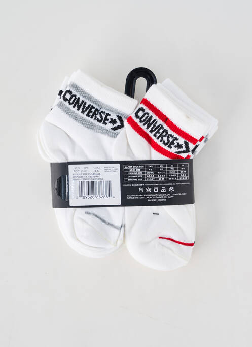 Chaussettes blanc CONVERSE enfant