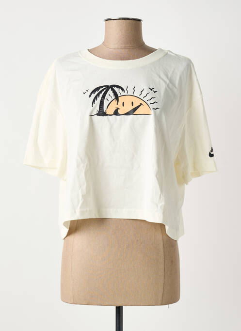 T-shirt beige NIKE femme