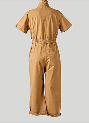 Combi-pantalon col chemisier manches courtes marron PAKO LITTO femme