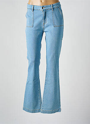 Jean coupe flare stretch taille normale bleu MADEMOISELLE FANI femme