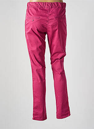 Pantalon chino tissage popeline taille normale rose PAKO LITTO femme