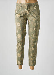 Pantalon chino tissage popeline taille normale vert ONLY femme