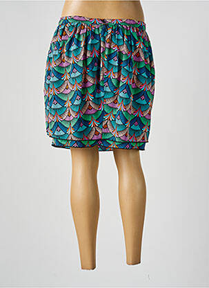 Jupe courte fermeture zippée au dos bleu MOLLY BRACKEN femme