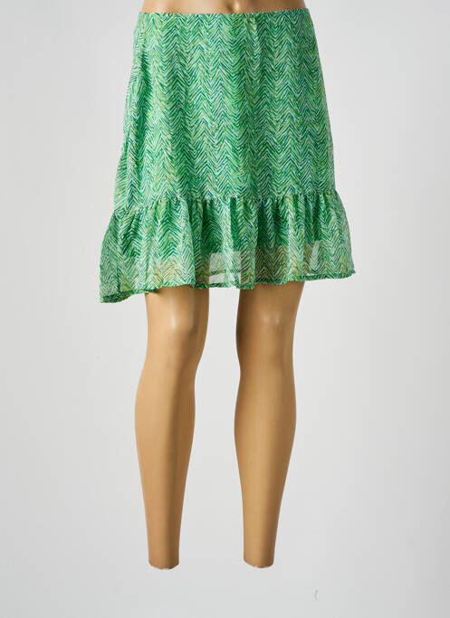 Jupe courte vert ONLY pour femme