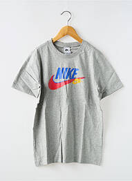 T-shirt coupe droite manches courtes gris NIKE garcon