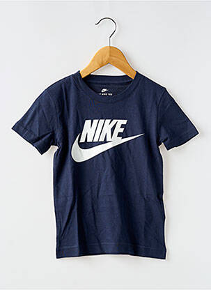 T-shirt coupe droite manches courtes bleu NIKE garcon