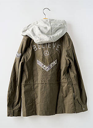 Parka sans capuche vert IKKS fille