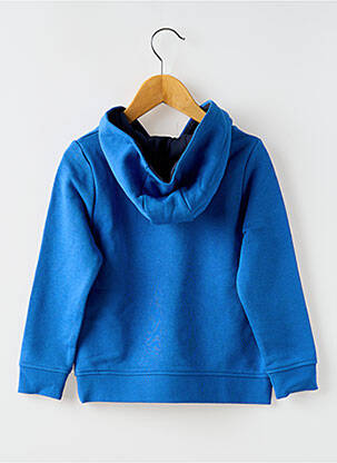 Sweat-shirt à capuche col v manches longues bleu HUGO BOSS garcon