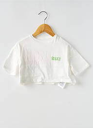 T-shirt coupe droite manches courtes blanc ROXY fille