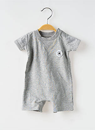 Barboteuse col rond gris CONVERSE enfant