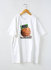 T-shirt blanc NIKE pour garçon seconde vue