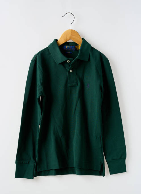 Polo manches longues manches longues vert RALPH LAUREN garcon
