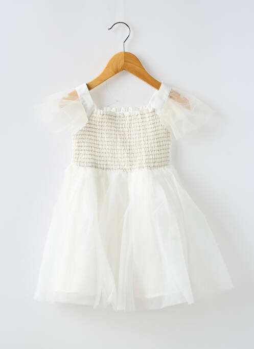 Robe mi-longue blanc TAPE À L'OEIL pour fille