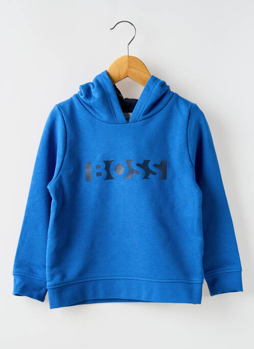 Sweat-shirt à capuche bleu HUGO BOSS pour garçon