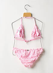 Maillot de bain 2 pièces rose BANANA MOON pour fille seconde vue