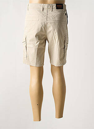 Bermuda stretch taille normale beige HUGO BOSS homme