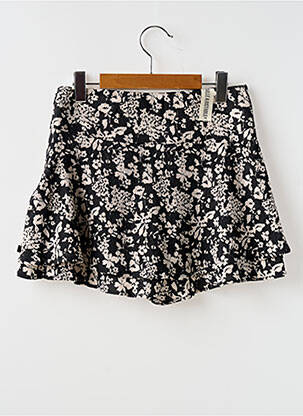 Jupe courte fermeture zip latéral noir IKKS fille