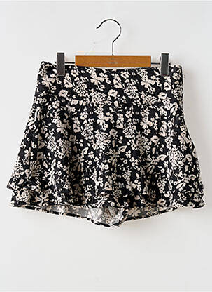 Jupe courte fermeture zip latéral noir IKKS fille
