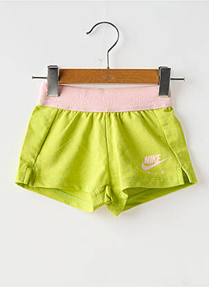 Short stretch taille élastique vert NIKE enfant