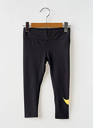 Legging stretch taille élastique noir NIKE fille