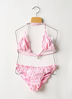 Maillot de bain 2 pièces stretch rose BANANA MOON fille