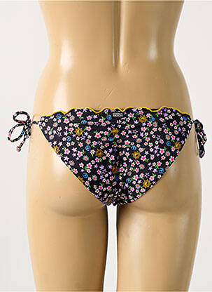 Bas de maillot de bain imprimé fantaisie bikini noir BANANA MOON femme