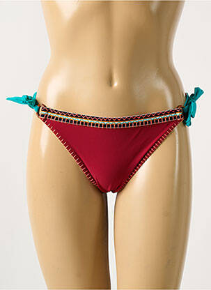 Bas de maillot de bain stretch bikini rouge BANANA MOON femme
