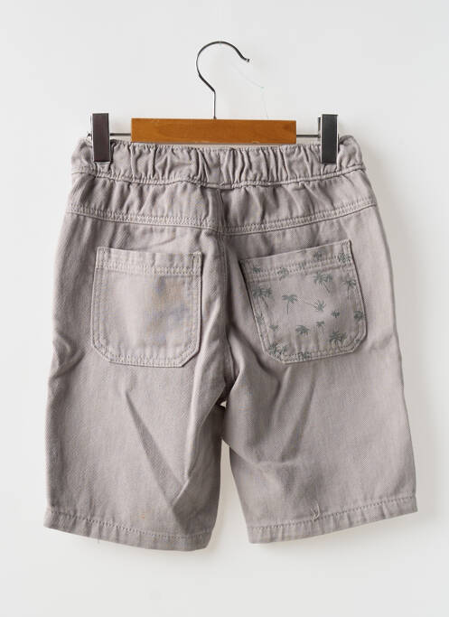 Bermuda poches taille élastique gris TAPE À L'OEIL garcon