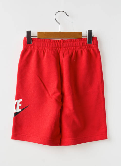 Short sérigraphie floquée taille élastique rouge NIKE garcon