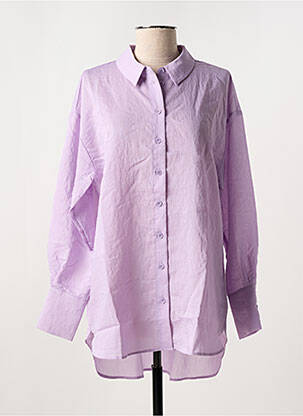 Tunique manches longues col chemisier violet VILA femme