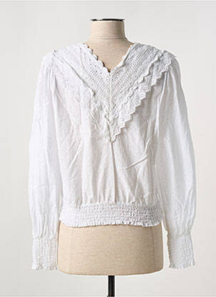 Chemisier manches longues manches longues blanc Y.A.S femme