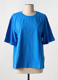 T-shirt coupe droite manches courtes bleu B.YOUNG femme
