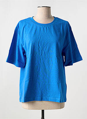 T-shirt manches mi-longues manches courtes bleu B.YOUNG femme