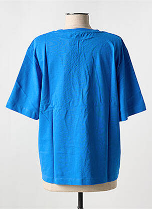 T-shirt coupe droite manches courtes bleu B.YOUNG femme