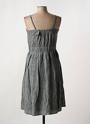 Robe courte coupe cintrée fines bretelles gris SEE U SOON femme