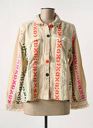 Veste casual coupe droite beige WILD femme