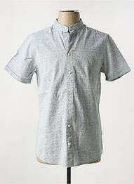 Chemise manches courtes fermeture boutonnée sur le devant bleu BLEND homme