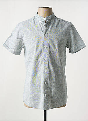 Chemise manches courtes fermeture boutonnée sur le devant bleu BLEND homme