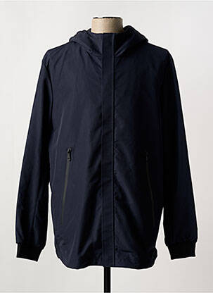 Parka manches longues a capuche bleu GEOX homme