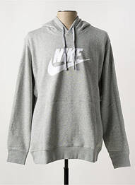 Sweat-shirt à capuche poches manches longues gris NIKE homme
