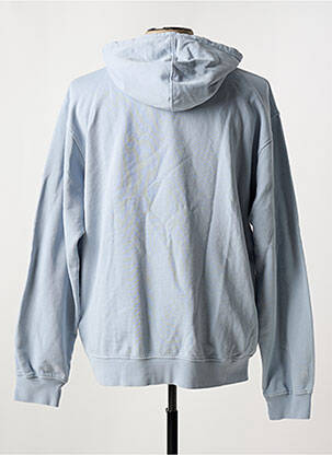 Sweat-shirt à capuche tissage jersey manches longues bleu COLORFUL STANDARD homme