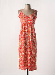 Robe mi-longue orange BIZANCE pour femme seconde vue