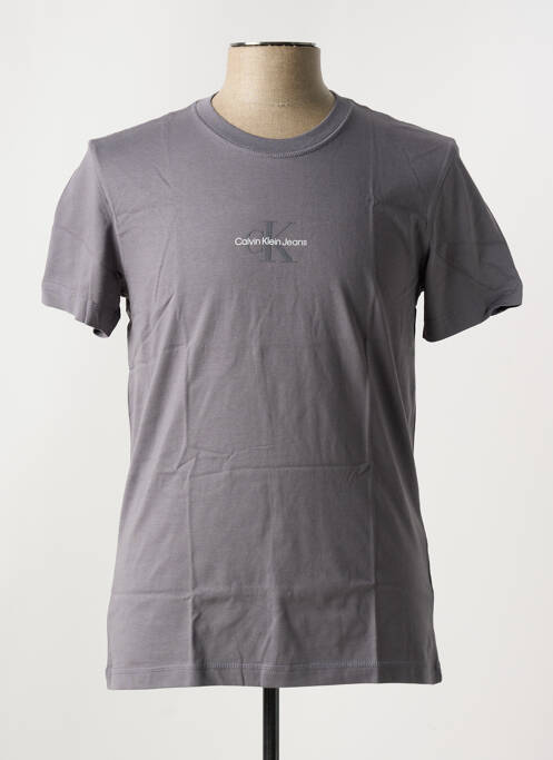 T-shirt gris CALVIN KLEIN pour homme
