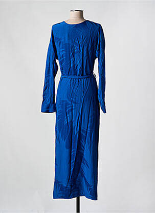 Robe longue manches longues manches longues bleu VILA femme