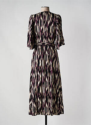 Robe longue manches courtes manches courtes violet VILA femme