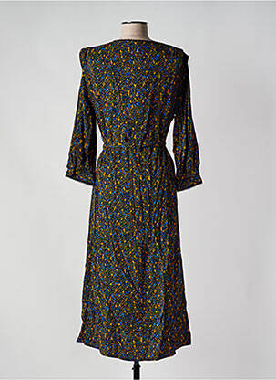 Robe mi-longue manches longues manches longues noir VILA femme