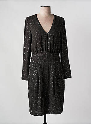 Robe courte manches longues manches longues gris SEE U SOON femme