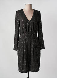 Robe courte manches longues manches longues gris SEE U SOON femme