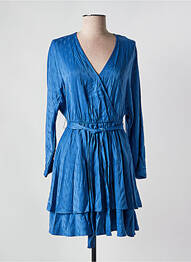 Robe courte manches longues manches longues bleu VILA femme
